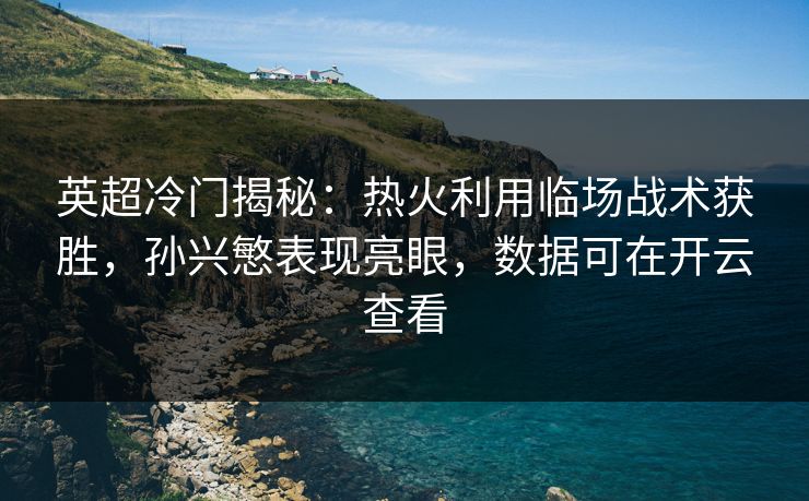 英超冷门揭秘：热火利用临场战术获胜，孙兴慜表现亮眼，数据可在开云查看